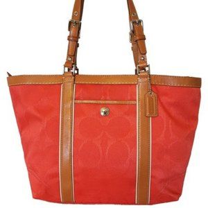 *FINAL PRICE* COACH Gallery Jacquard & Leather Tote